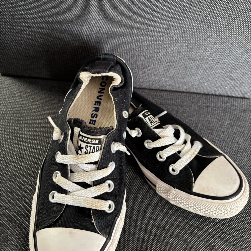 Converse Women's Classic Black and White Shoes